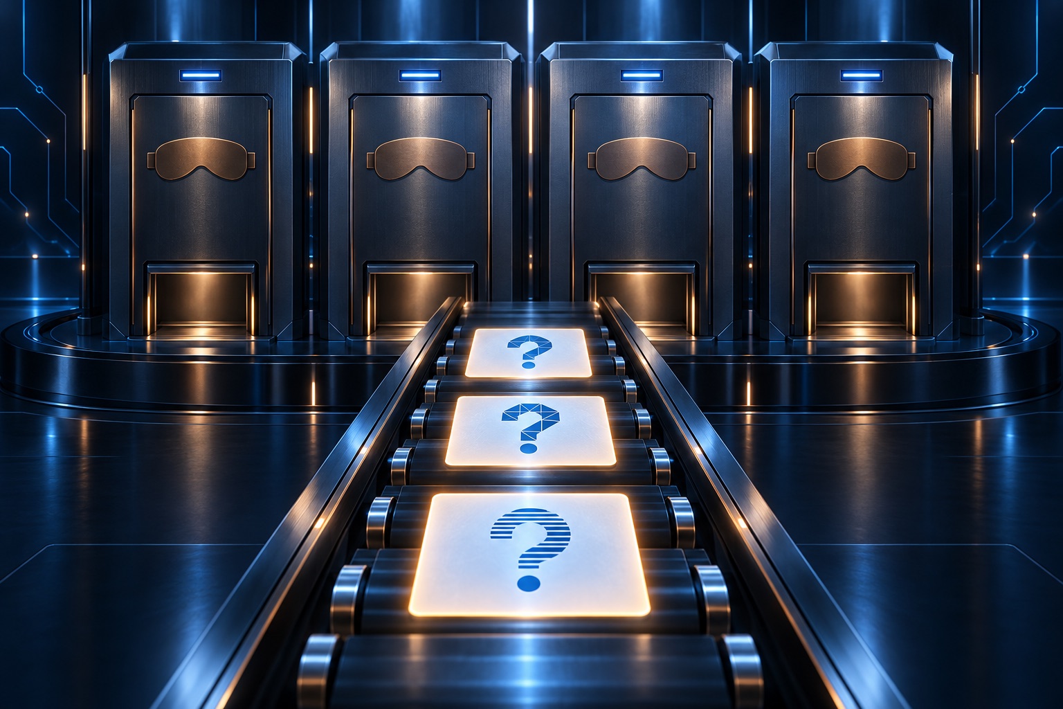 Three real questions went into four sealed, blind judging booths